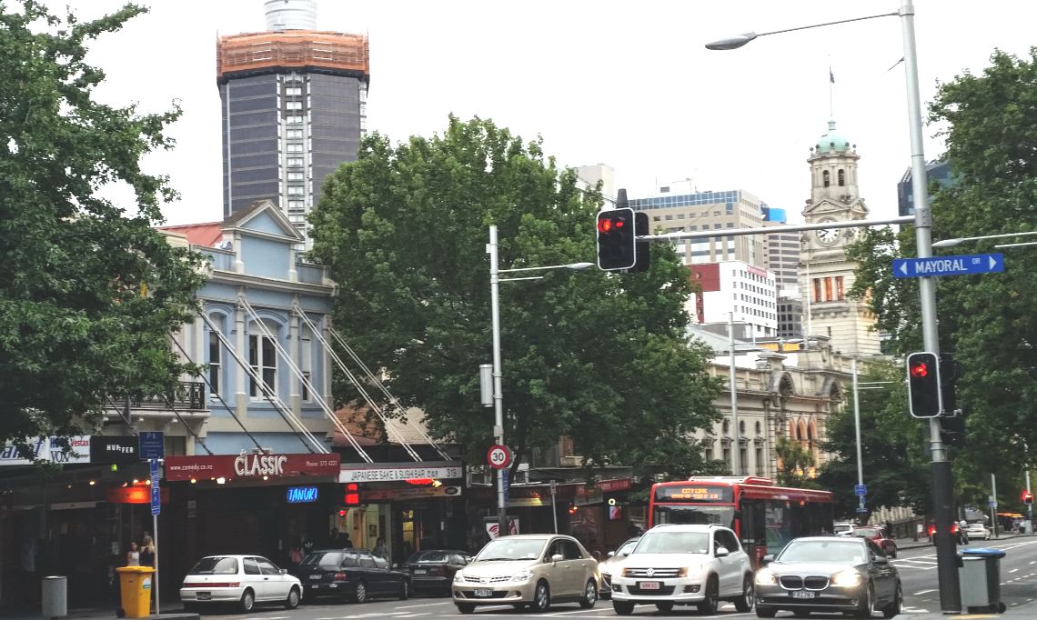 Straße Auckland Downtown